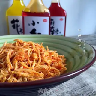 Make Spicy chicken silk step 6