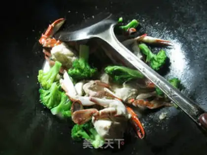 Make Crab with broccoli step 6