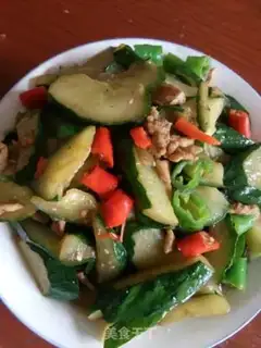 Make cucumber fried meat step 4