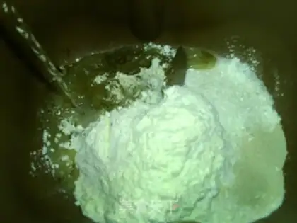 Make Green tea, white cheese bag step 1