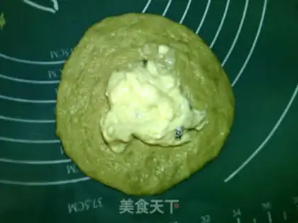 Make Green tea, white cheese bag step 12