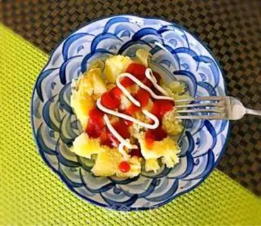 Make Microwave baked potatoes step 5