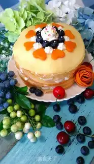 Make The durian cake step 20