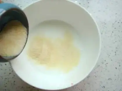 Make Bird-speaker mango pudding step 2