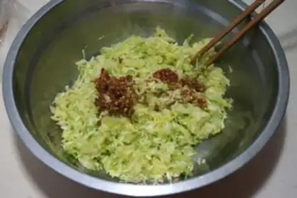 Make Pumpkin chop dumplings step 10