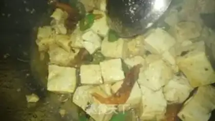 Make Spicy tofu step 5