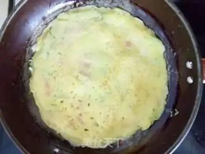Make cucumber ham cake step 2