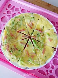 Make cucumber ham cake step 4