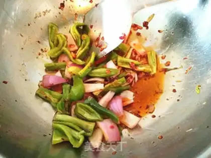 Make Hot sauce and squid step 7
