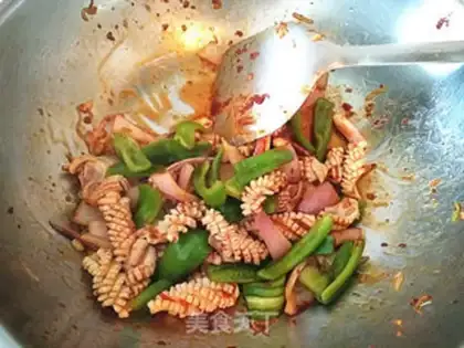Make Hot sauce and squid step 9