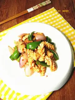 Make Hot sauce and squid step 10