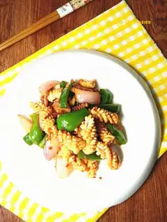 Make Hot sauce and squid step 12