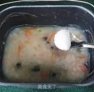 Make Egg and ham and vegetable porridge step 11