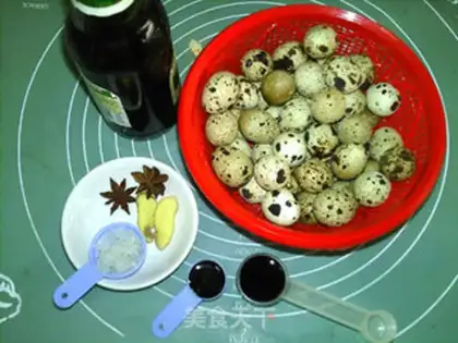 Make Beer quail eggs step 0