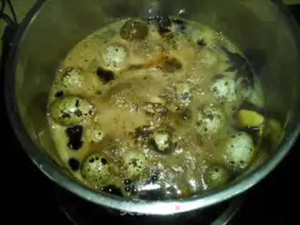 Make Beer quail eggs step 4