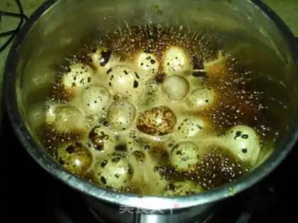 Make Beer quail eggs step 6
