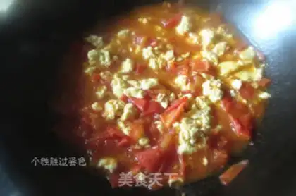 Make Tomato egg noodles step 5