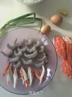 Make Seafood congee step 1