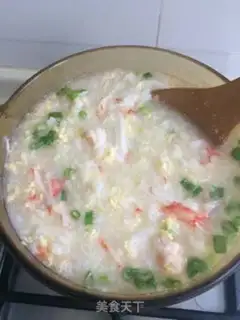 Make Seafood congee step 5