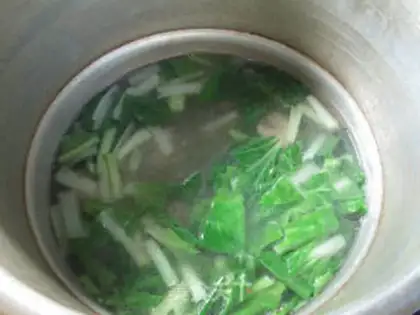 Make A little cabbage steak fan soup step 8