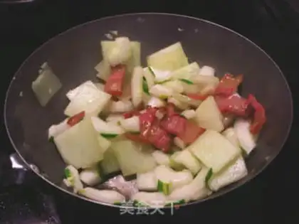 Make Pork neck and watermelon step 3