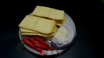 Make Soy sauce dry tofu step 0