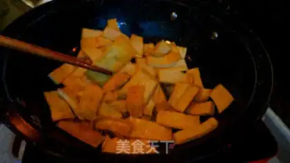 Make Soy sauce dry tofu step 8