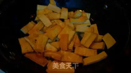 Make Soy sauce dry tofu step 9