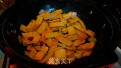Make Soy sauce dry tofu step 12