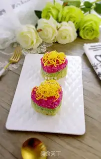 Make Eggflower sushiburger step 15