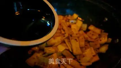 Make Soy sauce dry tofu step 14