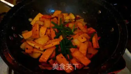 Make Soy sauce dry tofu step 16