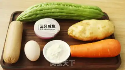 Make The bitter melon makes mashed potatoes step 0