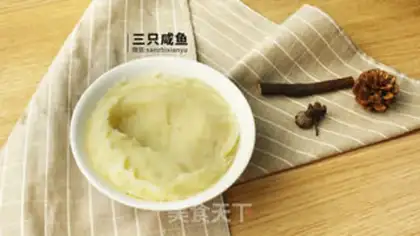 Make The bitter melon makes mashed potatoes step 4