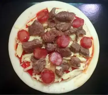 Make Beef sausage pizza step 3