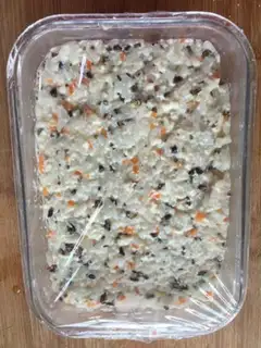 Make Shrimp-skinned vegetable and gold rice step 10