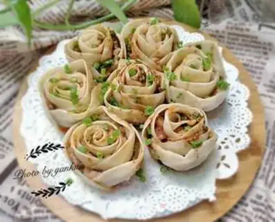 Make Rose fried dumplings step 12
