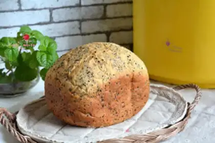 Make One-key black sesame toast step 8