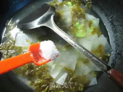 Make Snow pickles, bean soup step 5