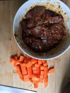 Make Garlic carrot chops step 2