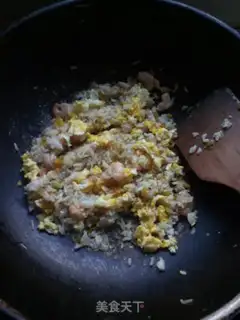 Make Pumpkin shrimp fried rice step 6