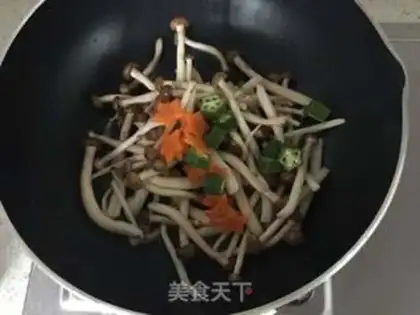 Make Chicken crab mushrooms step 2
