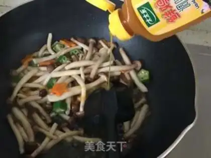 Make Chicken crab mushrooms step 3