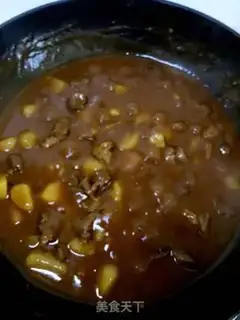Make Curry beef rice step 6