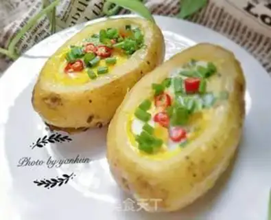 Make Egg roasted potatoes step 8