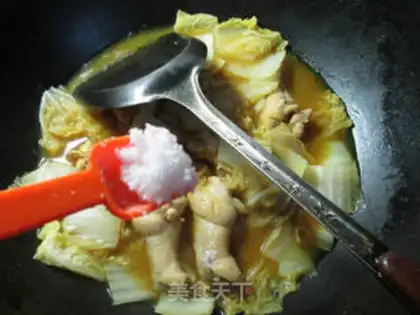 Make Curry and cabbage wings step 6