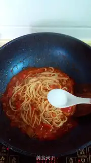 Make Tomato sauce pasta step 14