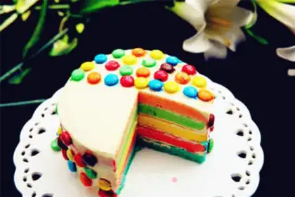 Make Rainbow cake step 16