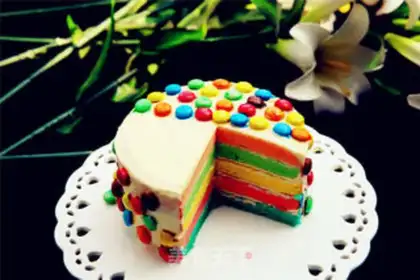 Make Rainbow cake step 18