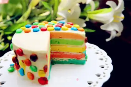 Make Rainbow cake step 20
